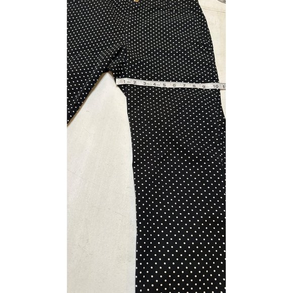 L-RL Lauren Active Ralph Lauren Brand Ankle Crop Pants Polka Dot Women's Size 10 - Picture 12 of 16